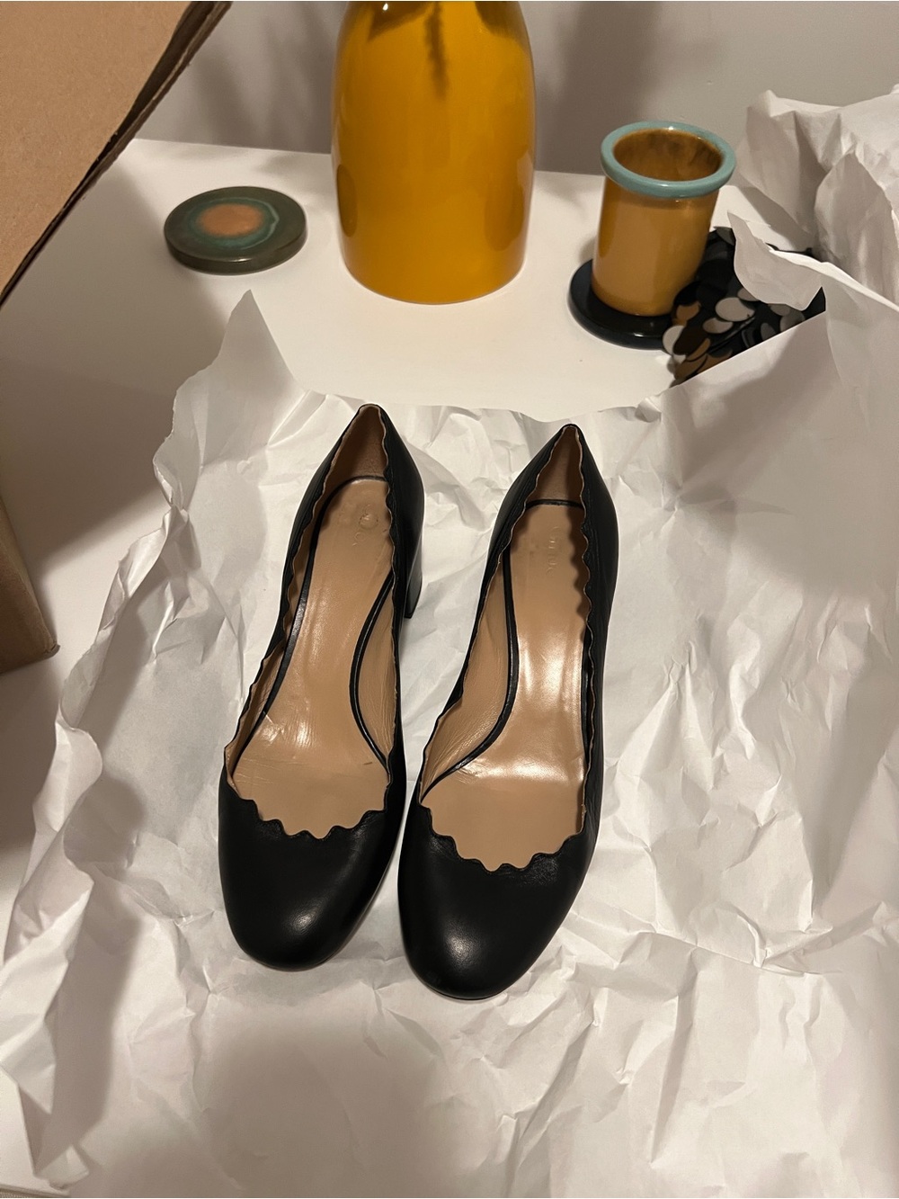 Chloe leather Scalloped pumps - Picture 2 of 6